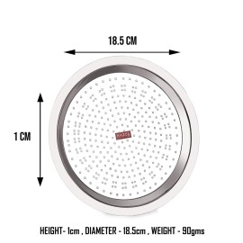 HAZEL Stainless Steel Cover Lid with Hole Chiba Ciba for Topes Pots, 18.5 cm, Silver