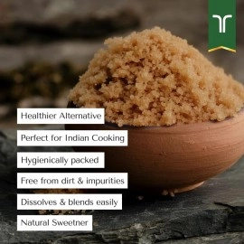 Trinetra Desi Khand (Raw Sugar/Khandsari) | Unrefined & Healthier Alternative | 500g (2 x 250g)