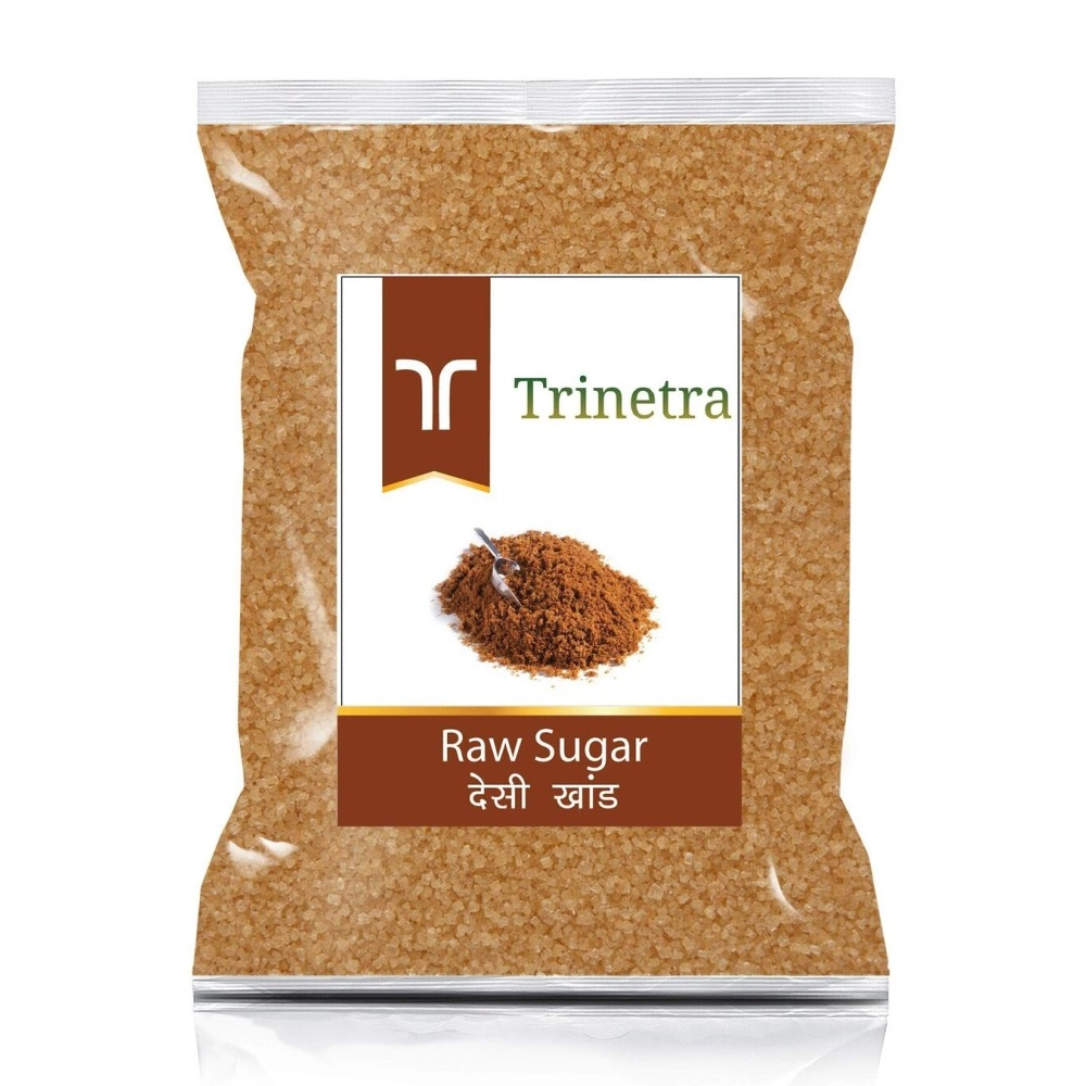 Trinetra Desi Khand (Raw Sugar/Khandsari) | Unrefined & Healthier Alternative | 500g