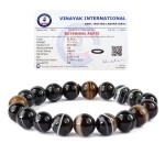 Reiki Crystal Products Sulemani Hakik Bracelet for Unisex Adult (Black)