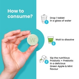 WELLBEING NUTRITION Daily Probiotic + Prebiotic| Plant Based |36 Billion CFU, 6 Strains for Men & Women with Organic Prebiotic Fiber for Digestion, Gut Health, Metabolism | 84 Effervescent Tabs