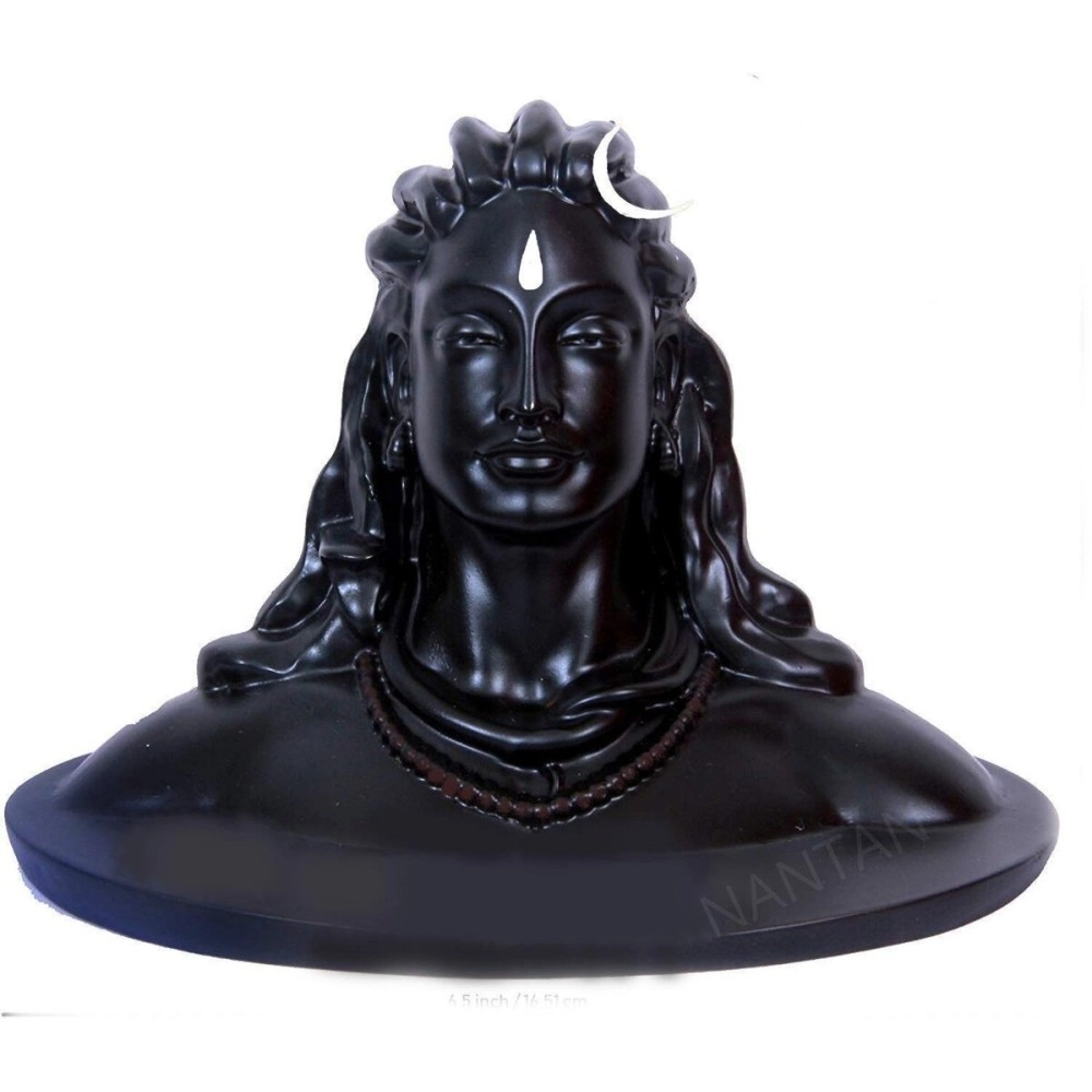 Nantan Adiyogi Shiva Statue for Car Dash Board, Pooja & Gift, Mahadev Murti/Idol, Shankara for Home & Office Decore, | Made in India