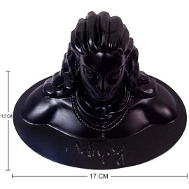 Nantan Adiyogi Shiva Statue for Car Dash Board, Pooja & Gift, Mahadev Murti/Idol, Shankara for Home & Office Decore, | Made in India