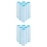 GUBB Hair Rollers for Curling | Self Grip Holding Rollers for Small Hair | With Clips | (Pack of 12) Curlers - Blue
