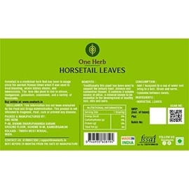 One Herb - Horsetail Leaves Tea 100g for Bones, Kidney Cleanse and Improves Hair & Skin Health, Caffeine Free, Herbal Tea