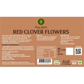 One Herb - Red Clover Tea 50g, Best herb for PCOS & Menopause, Full of Nutrients, Caffeine Free