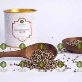 One Herb - ChasteBerry Fruit 100g (Vitex Agnus Castus) for Reducing PMS Symptoms & Acne, Hormonal Imbalance, Super Herb