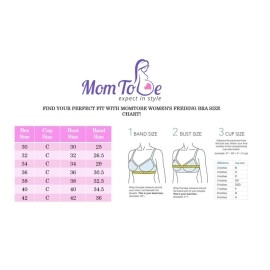 MomToBe Women\'s Cotton Multicolor Full Cup Non-Padded Feeding Bra/Nursing Bra/Maternity Bra Combo - Pack Of 3 36C (Pack Of 3) Pink-Purple-Maroon