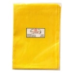 Om Phool Batti Cotton Cloth for Puja, Mandir Asana Cloth/Altar Cloth/Puja Ka Kapda or Pooja Item, (Pack of 1, Yellow)