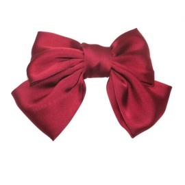 Young & Forever Hair Accessories Maroon Hair Bows for Women Girls, Hair Clips for Styling Bowknot French Barettes and Hair Clips for Women Girls, Hair Bow Clips Accessories for Women
