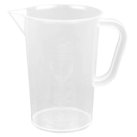 the jhon baker First lab Plastic Measure Jar Cup Glass for Kitchen Cooking Jug Baking & Measuring Solids and Liquids 1000 ml , Transparent schoool lab use