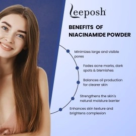 LEEPOSH Niacinamide powder Vitamin B3 Powder for Making skin Brightening Serum, Cream For 20 gm