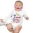 Bon Organik Unisex My First Holi Bodysuit Baby (BON7082-K_White_9-12M)