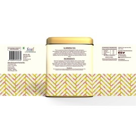 The Indian Chai - Slimming Tea 30 Pyramid Tea Bags for Weight Loss with Garcinia Cambogia, Lemongrass, Hibiscus & more, Wellness