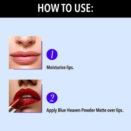 Blue Heaven Powder Matte Lipstick Mahogany Moments
