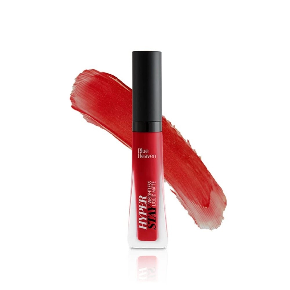 Blue Heaven Hyperstay Weightless Liquid Matte| Lipstick For Women| Ferrari Red-03, 6 ml