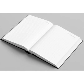 AccuPrints Black Pu Leather Notebook Diary 5.8 * 8.3 inches 200 Ruled Pages with 12 Habit Development and 12 Month Planner Pages (224 Pages) with Elastic Lock 2021