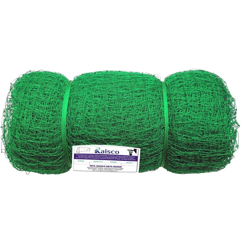 Raisco 5x10Feet(50 Square Feet) Nylon Practice Cricket Net (Green)