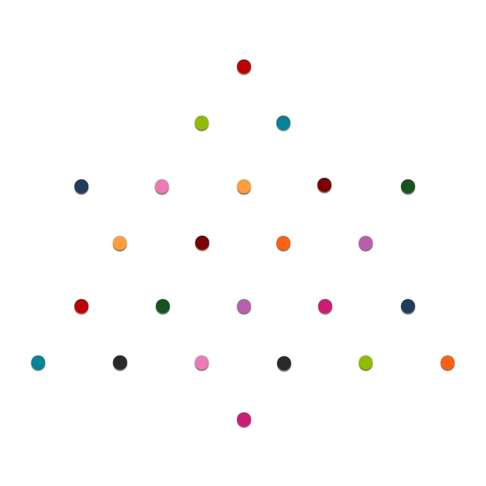 Comet Busters Multicolor Small Round Velvet Bindis (2 mm)