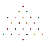 Comet Busters Multicolor Small Round Velvet Bindis (2 mm)