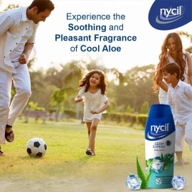 Nycil Germ Expert Prickly Heat Powder,150gm+50gm, Assorted Fragrances (Cool Aloe) with Bringa Cleanser Trial Pack