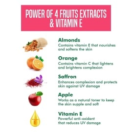 NATURES ESSENCE Gentle Fruit Facial Kit 3 Use, White, 1 count, 60 gm, Multi, 60 g (Pack of 1)