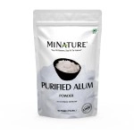 Purified Alum Powder (phitkari) by mi Nature | 227g(8 oz) (0.5 lb) | 100% Only Alum Powder | Nothing Added