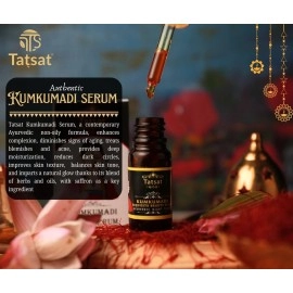 TATSAT Kumkumadi Face Serum with Saffron & 23 VARNYAKARA herbs for spotless,wrinkle free glowing skin-10ml