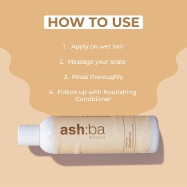 Ashba Botanics Hydrating Shampoo for curly & wavy hair (237 ML) | Softly Cleanses, Removes Buildup with Monoi Oil & Rice Protein | For Men & Women | Paraben, Sulfates, EDTA Free | Premium Ingredients