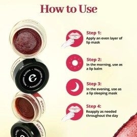 Enn Pucker Hydrating Lip Balm/Mask For Dark Lips, Brightening Dark Lips, Tinted Lip Balm For Women & Men For Dry & Chapped Lips, 7gm