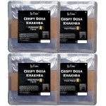 La Casa Crispy Dosa Khakhra | Combo of 4 Flavors | Plain, Manchurian, Pizza & Schezwan Flavored | 12pcs x 4 or 150g x 4 |
