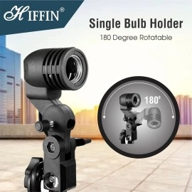 HIFFIN Branded Mark I Umbrella White 80CM + Portable Foldable Umbrella Flash Photo Video Studio Lighting Photography Stand + Umbrella and Bulb Holder with Carry Bag