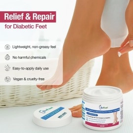 Dr Foot Diabetic Neuropathy Foot Cream L-Arginine & Dimethicone Improves Blood Circulation, 100 g