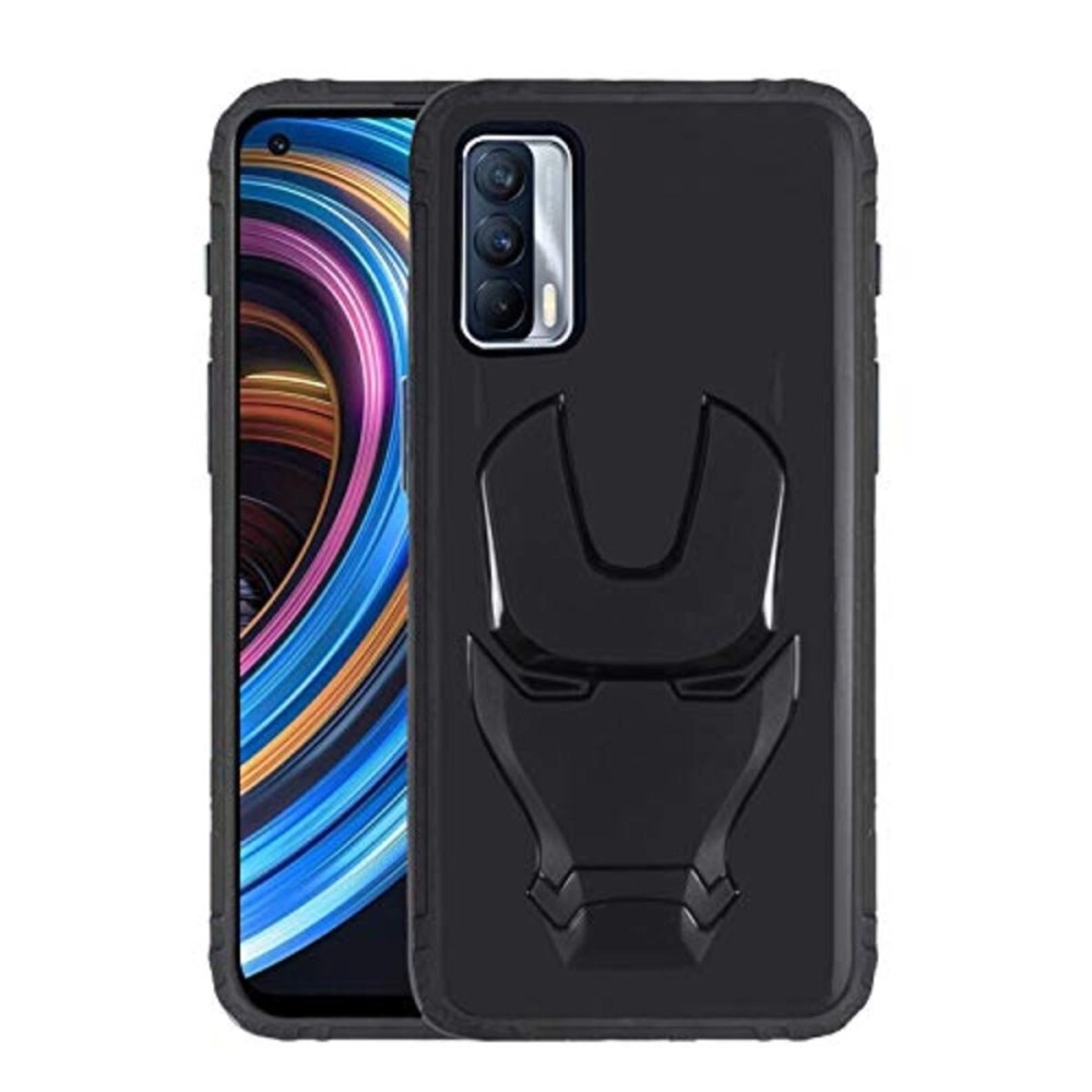 VIDO Back Cover for Realme X7 (Silicone_Black)