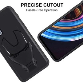 VIDO Back Cover for Realme X7 (Silicone_Black)