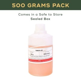 BRM Chemicals Tween 80 - Solubilizer Surfactant & Emulsifier - Water Soluble - 500 Grams
