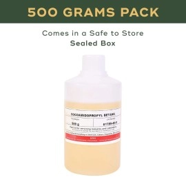 BRM Chemicals CAPB Liquid Cocamidopropyl Betaine - Coco Betaine For Hand Soap Making, Shampoo Making, DIY Cosmetic Making, Water Soluble 500 Grams