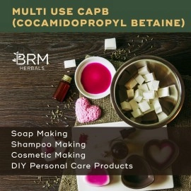 BRM Chemicals CAPB Liquid Cocamidopropyl Betaine - Coco Betaine For Hand Soap Making, Shampoo Making, DIY Cosmetic Making, Water Soluble 500 Grams
