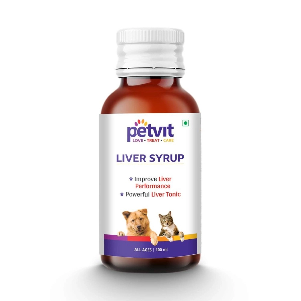 Petvit Liver Tonic for Dogs - Syrup for Improved Liver Health | Easy-to-Administer Dog Liver Tonic | Enhances Well-Being and boosts Immunity | Nutrient-Packed Formula | 100 ml
