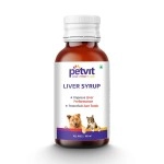 Petvit Liver Tonic for Dogs - Syrup for Improved Liver Health | Easy-to-Administer Dog Liver Tonic | Enhances Well-Being and boosts Immunity | Nutrient-Packed Formula | 100 ml