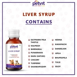 Petvit Liver Tonic for Dogs - Syrup for Improved Liver Health | Easy-to-Administer Dog Liver Tonic | Enhances Well-Being and boosts Immunity | Nutrient-Packed Formula | 100 ml