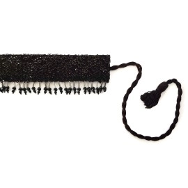 DUCHESS Black sequin embellished tasseled saree Waist Belt and Kamarbandh for Women and Girls