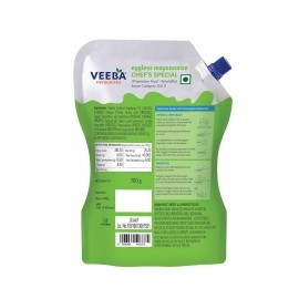 Veeba Eggless Mayonnaise (700 Grams) I Veg Mayonnaise I 100% Vegetarian Mayo I Extra Creamy and Delicious I Rich and Thick Texture I Dip, Spread and Dunk( Image May Vary )