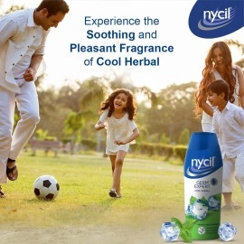 Nycil Cool Herbal Prickly Heat Talcum Powder 150g (Cool Herbal 60g Free)