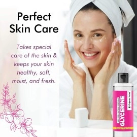 Organic Netra 100% Pure Vegetable Glycerine - All-Natural, Chemical-Free Liquid Glycerine for Men and Women - Perfect Hair and Skin Moisturizer - Non-GMO, Gluten-Free, Therapeutic Grade - 200ml