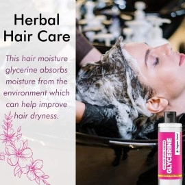 Organic Netra 100% Pure Vegetable Glycerine - All-Natural, Chemical-Free Liquid Glycerine for Men and Women - Perfect Hair and Skin Moisturizer - Non-GMO, Gluten-Free, Therapeutic Grade - 200ml