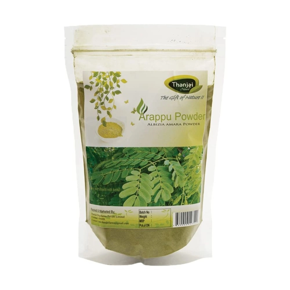 Thanjai Natural Arappu Powder 250g Pouch 100% Natural Albizia Amara Arappu Powder Traditional Hair wash & Hair conditioner