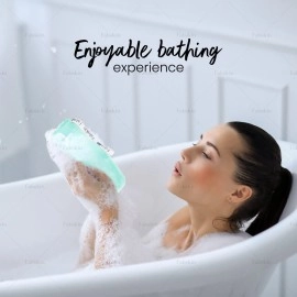 FABSKIN Soap Saver Pouch Loofah Scrubber Pack Of 4, Soap Saver Bag, Soap Pocked, Loofah For Soap Shower Bathing For Men and Women | Made In India