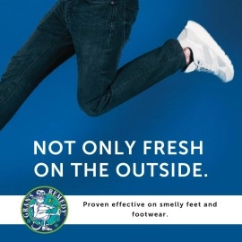 Gran\'s Remedy Shoe Deodorizer and Foot Powder for Smelly Feet - Effective Shoe Odor Eliminator in Travel Size - Absorbs Sweat and Moisture for Shoes and Feet - Unscented