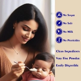 TUMMY FRIENDLY Foods Certified Organic Sprouted Porridge Mixes | Made of Organic Sprouted Ragi Powder, Sprouted Whole-grains, Sprouted Pulses, Fruit, Vegetables and nuts For Little Ones | No Sugar, No